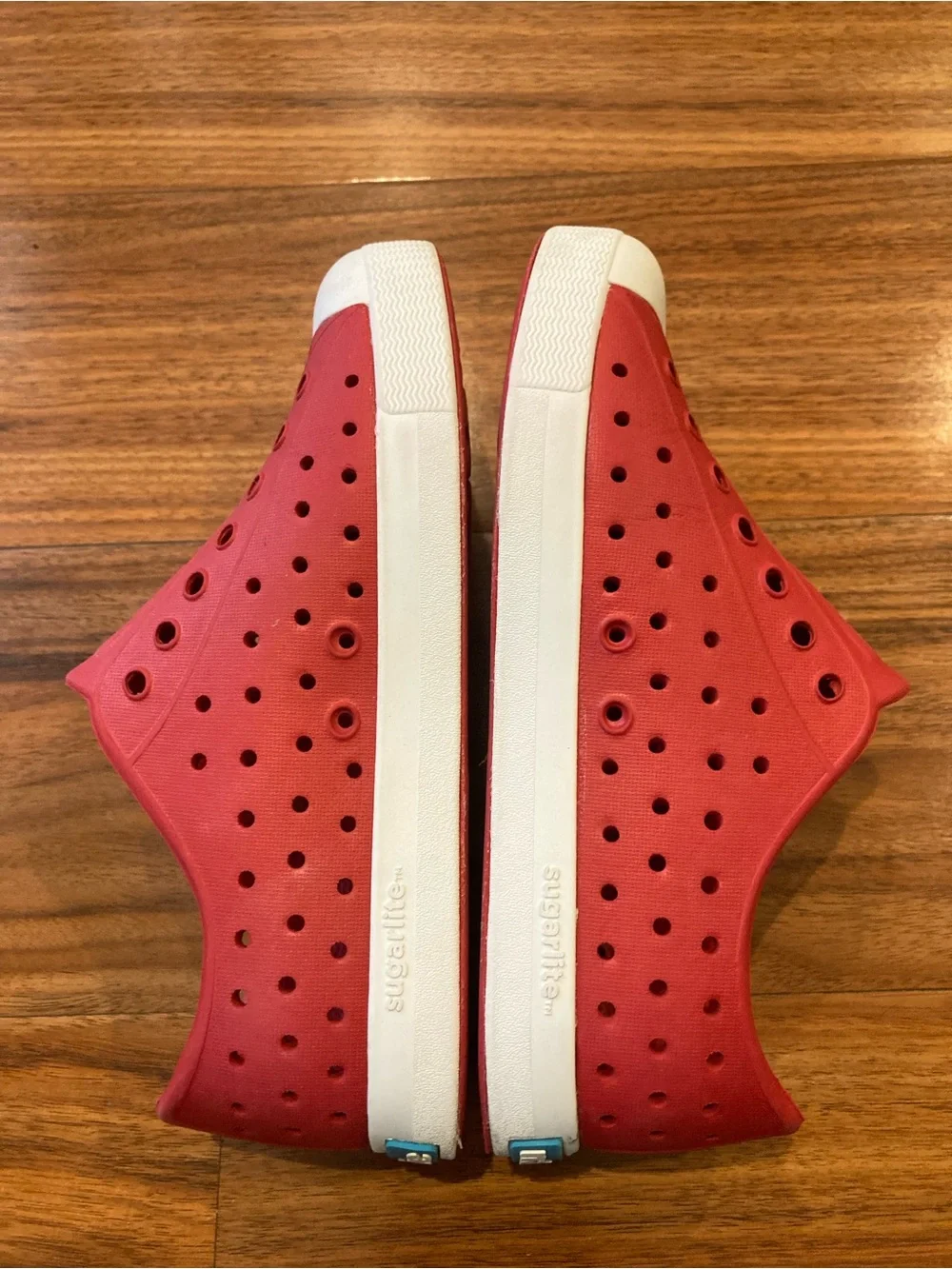 Native Kids Red Slip-On Water Shoes with White Toe Cap SZ J1